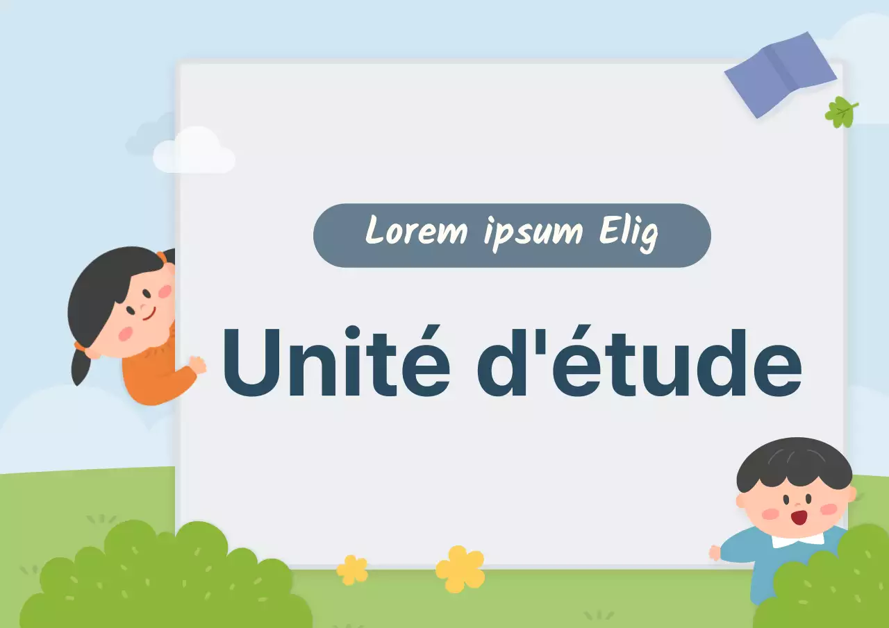 Des illustrations mignonnes et enfantines pour guider les cours et décorer les tableaux.