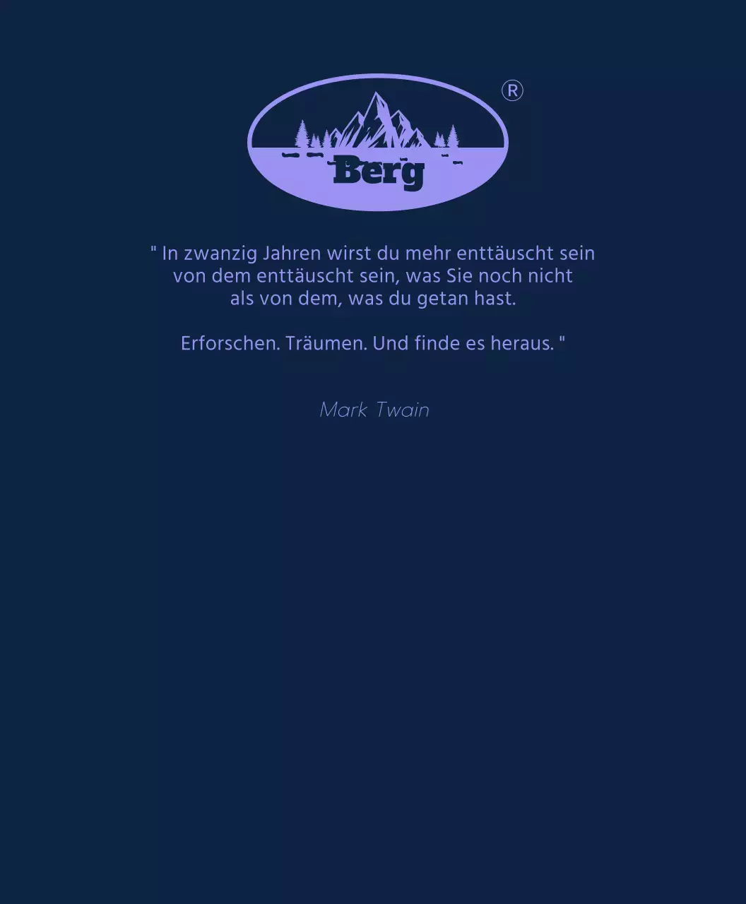 T-Shirt des Bergsteigervereins mit Bergen und Sonne