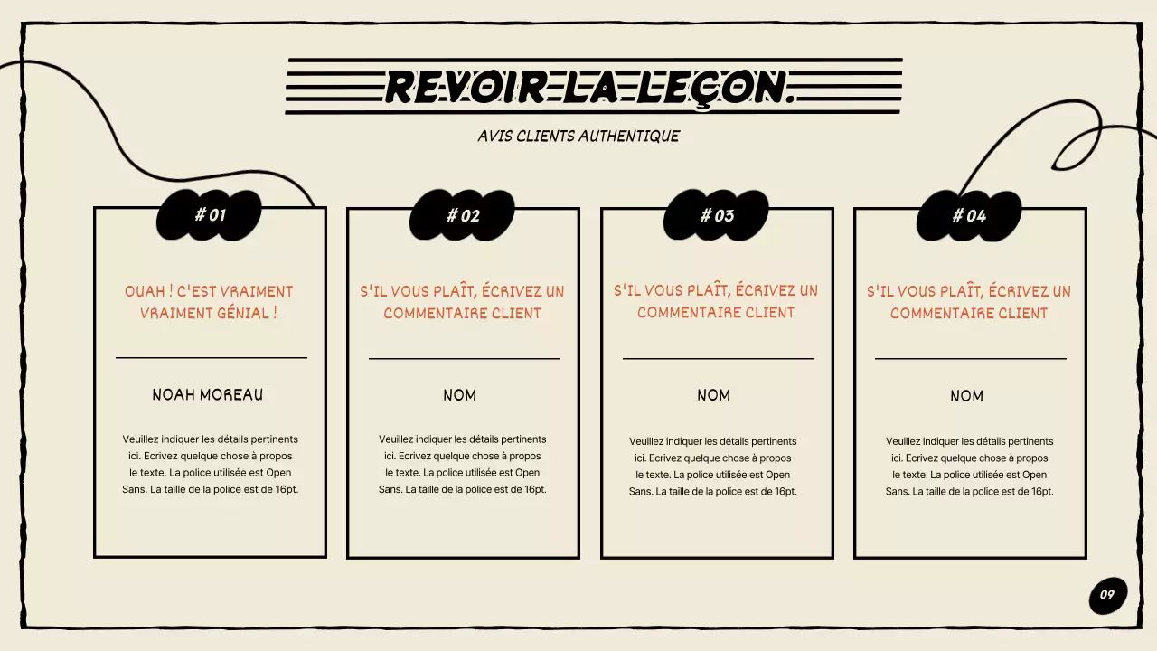 Portefeuille du compositeur en orange et noir