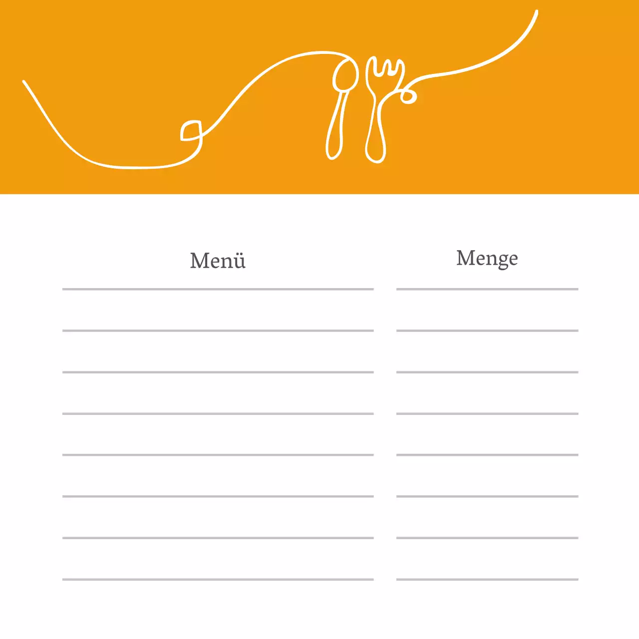 Bestellungen im Restaurant