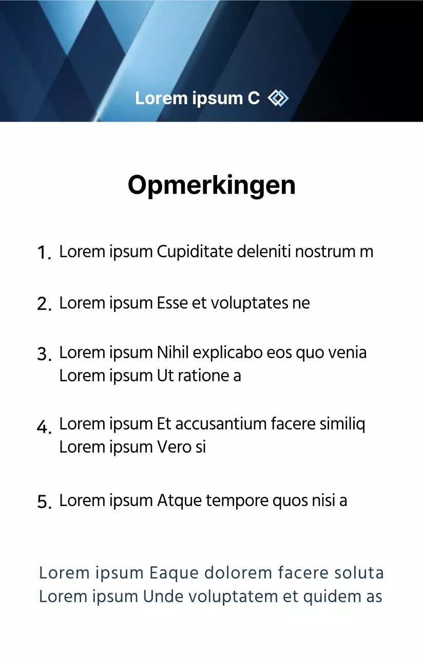 Eenvoudig en strak tempelcertificaat in montuurstijl in marineblauw en zwart