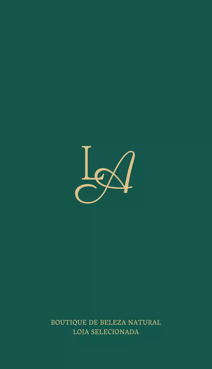 Cartão de visita clássico e elegante com um fundo verde escuro e um logótipo com alfabeto dourado
