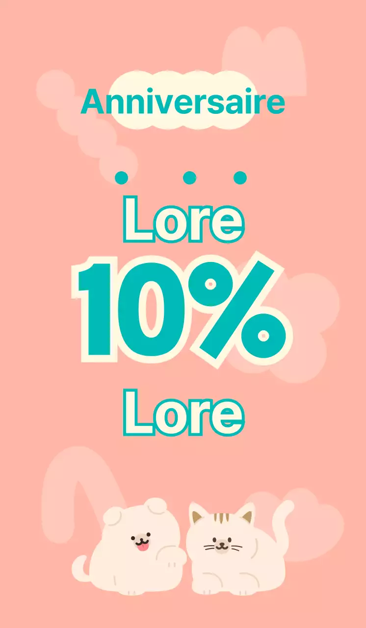 Une animalerie sans personnel avec de jolies illustrations de chiens et de chats roses et turquoises.