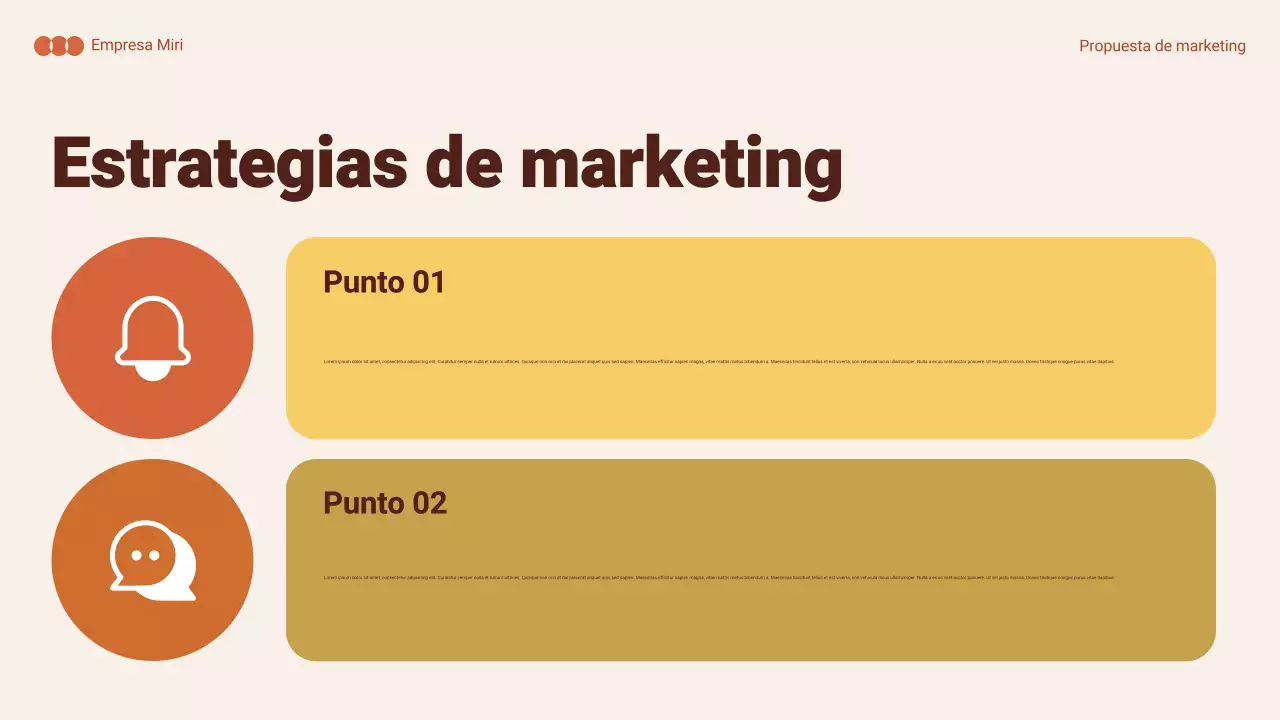 resumen naranja documento de marketing