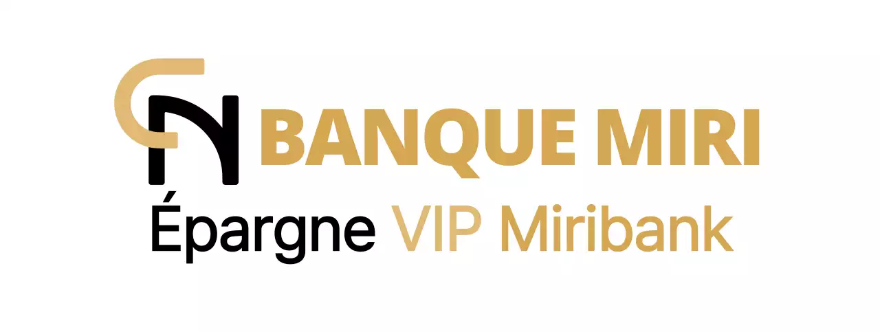 Logo simple et épuré en marron et noir pour informer et promouvoir les informations sur l'épargne bancaire.