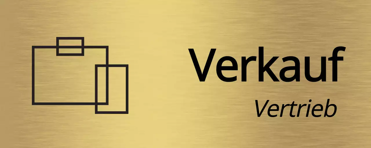 Platzhalter in Schwarz mit dem Namen der Abteilung Ihres Unternehmens und einer einfachen Icon-Illustration