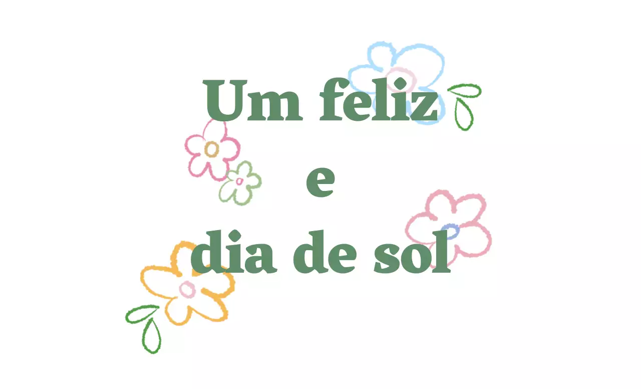 Conceito de mercadoria "Green Drawing Flower