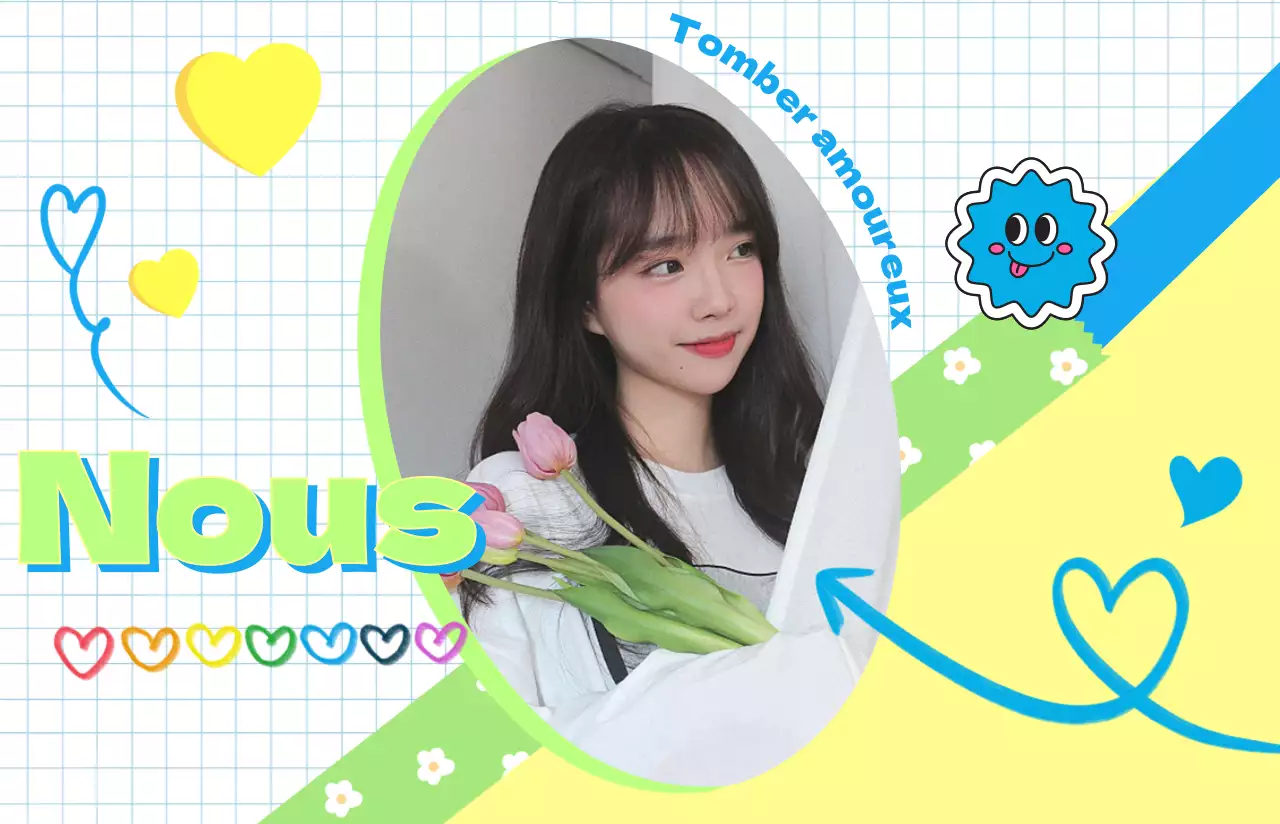 Un journal intime avec des couleurs pastel et de jolis autocollants.