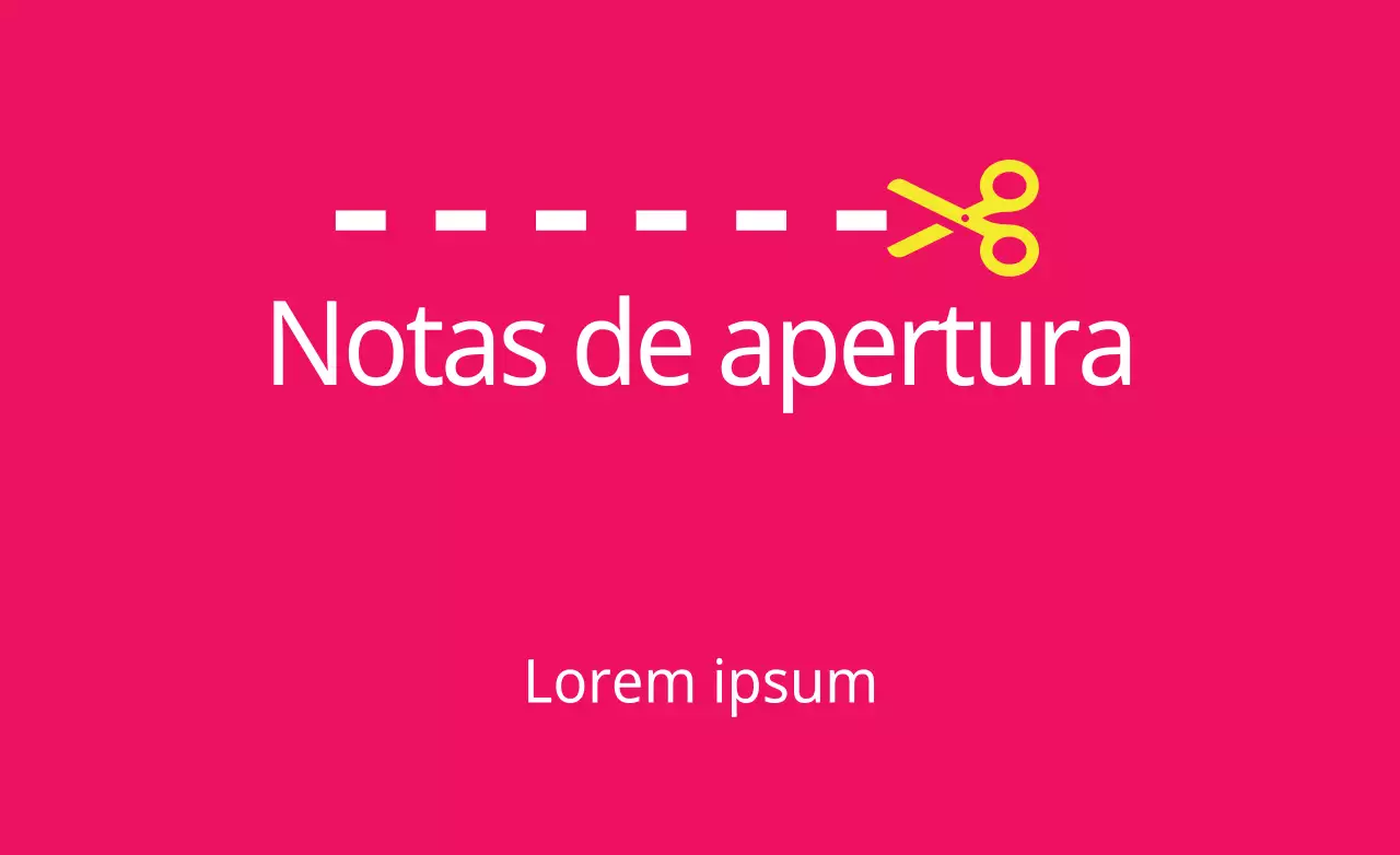 Notas de apertura