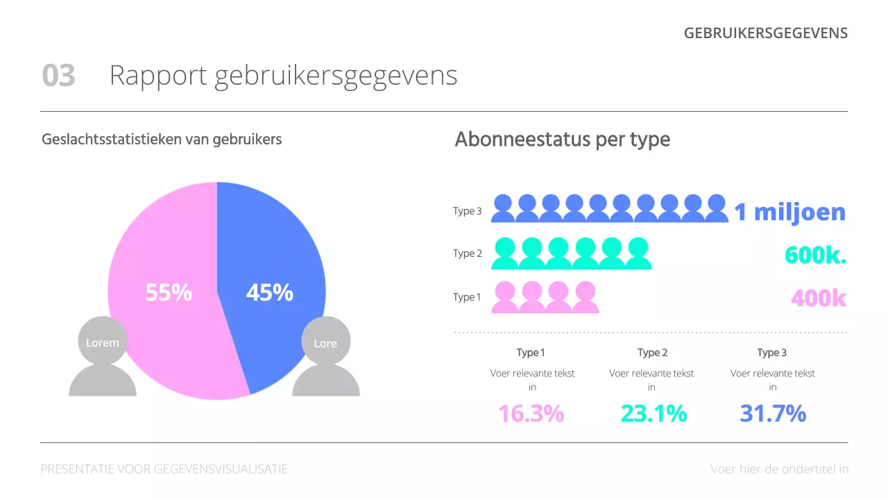 Minimalistische gegevensanalyserapporten met een witte achtergrond