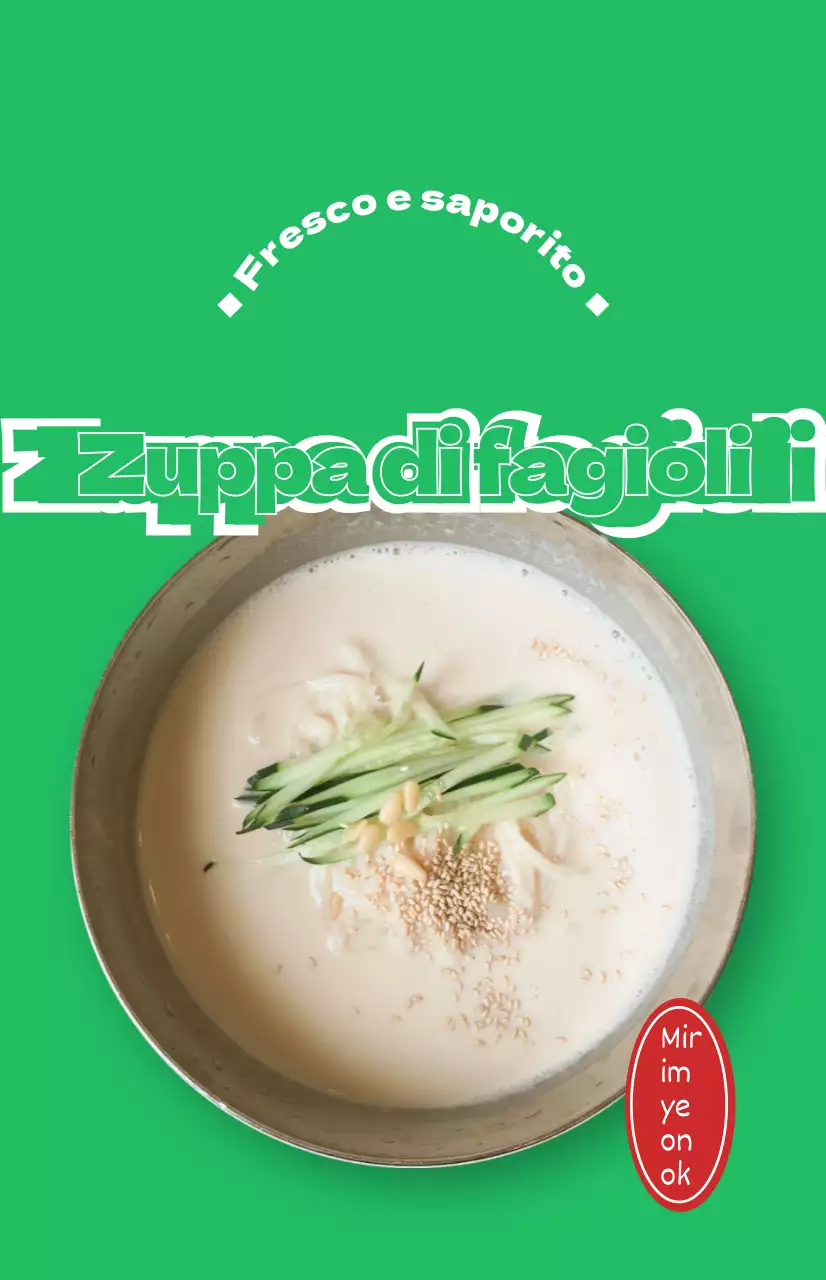 Promozioni di ristoranti con foto colorate di diversi cibi estivi