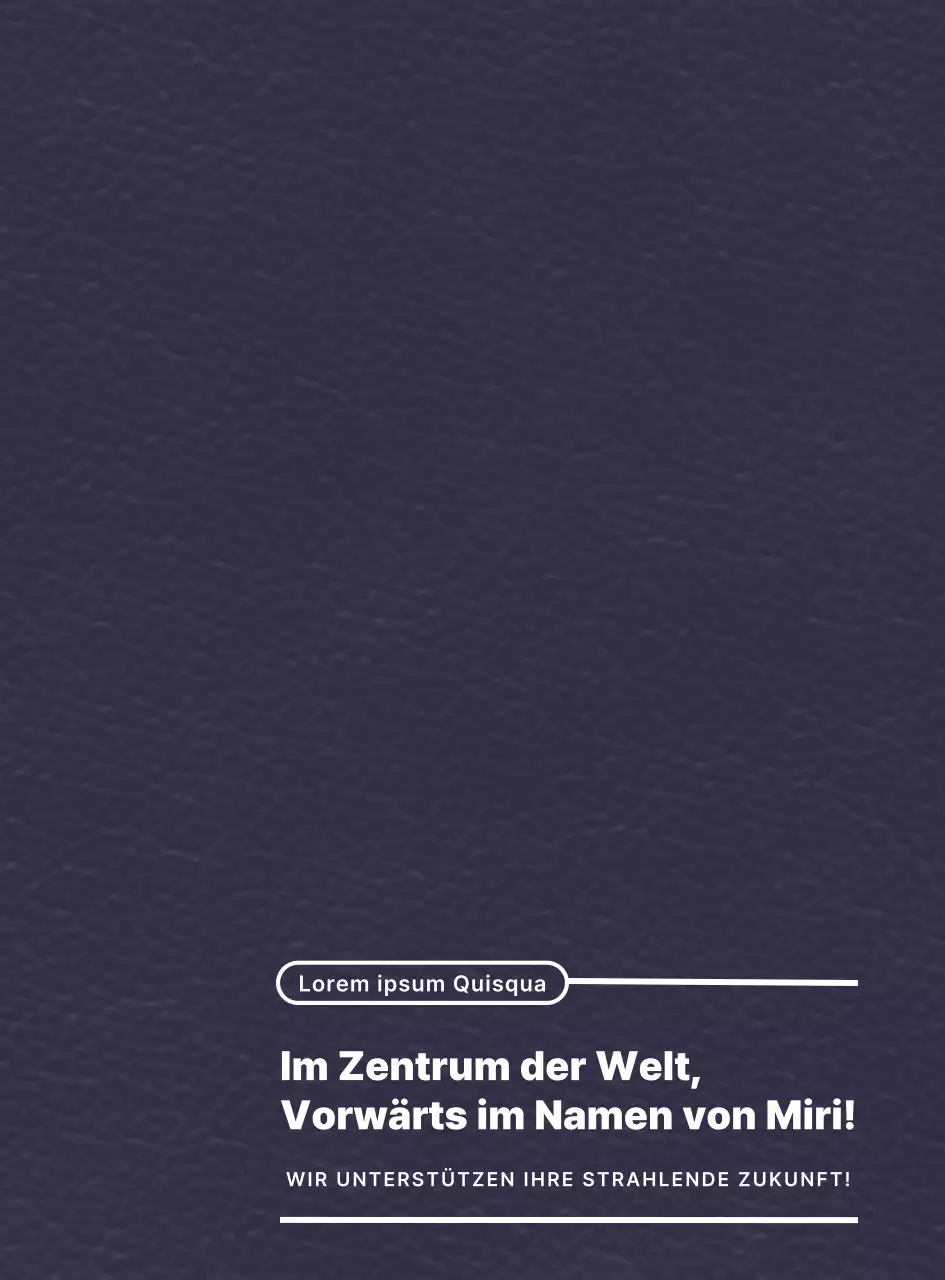 Hervorhebung des Slogans der Universität durch ein einfaches Textlayoutkonzept