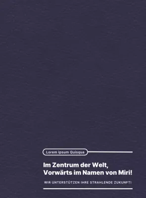Hervorhebung des Slogans der Universität durch ein einfaches Textlayoutkonzept