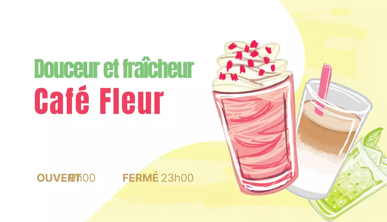 Cartes de visite pour les coupons de cafés