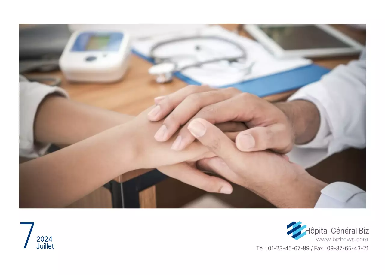 Hôpital simple blanc marine