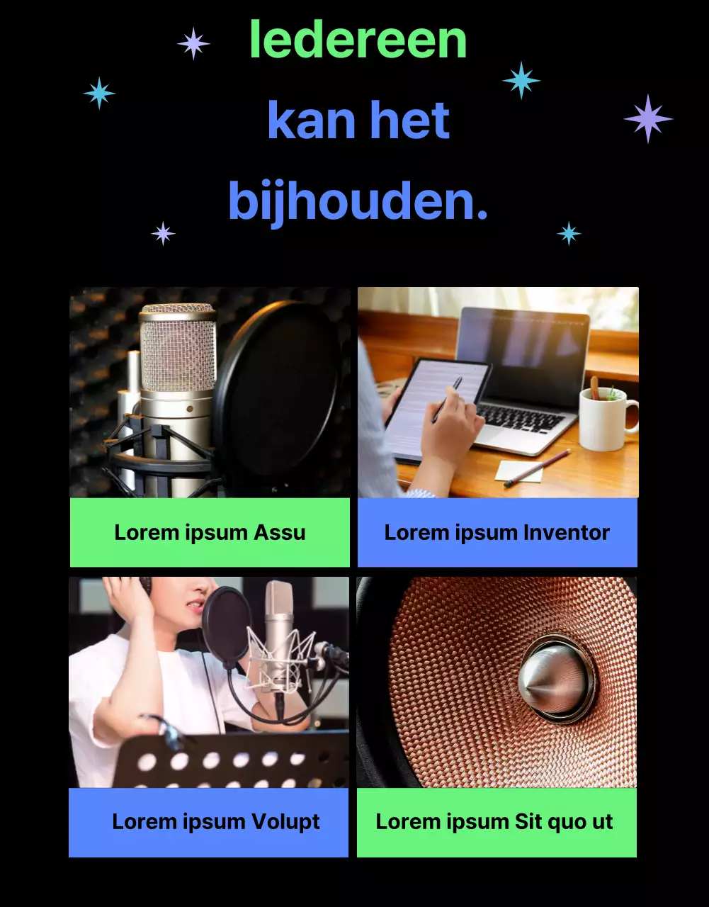 Prachtige zangles met chartreuse accenten