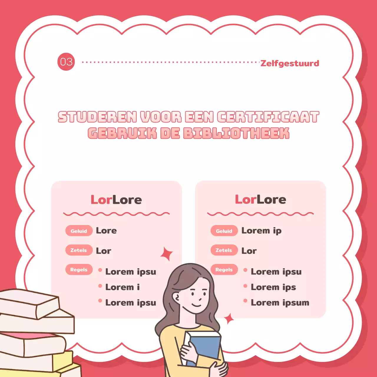 Een schattige, roze en sprankelende manier om vrije tijd voor studenten te promoten