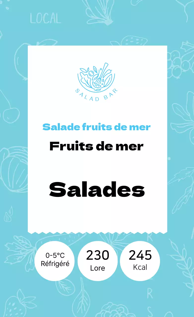 Salade de fruits de mer