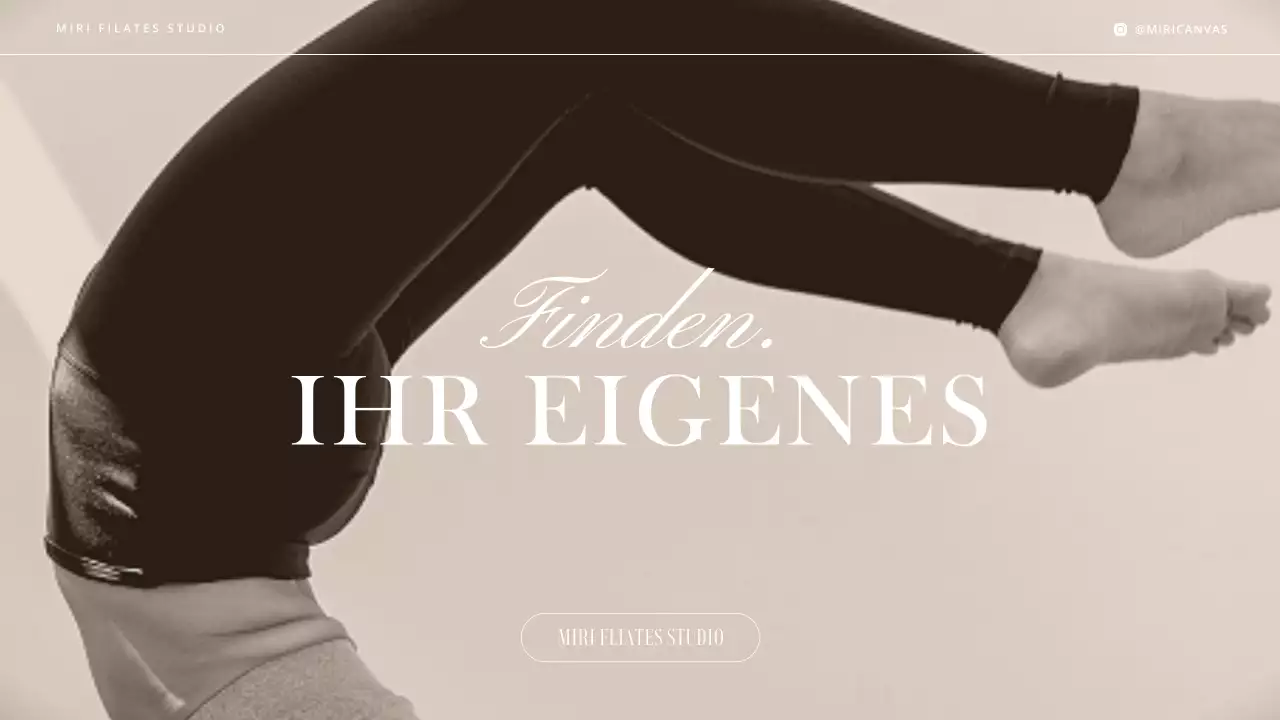 Eine moderne Einführung in Pilates in Beige und Braun