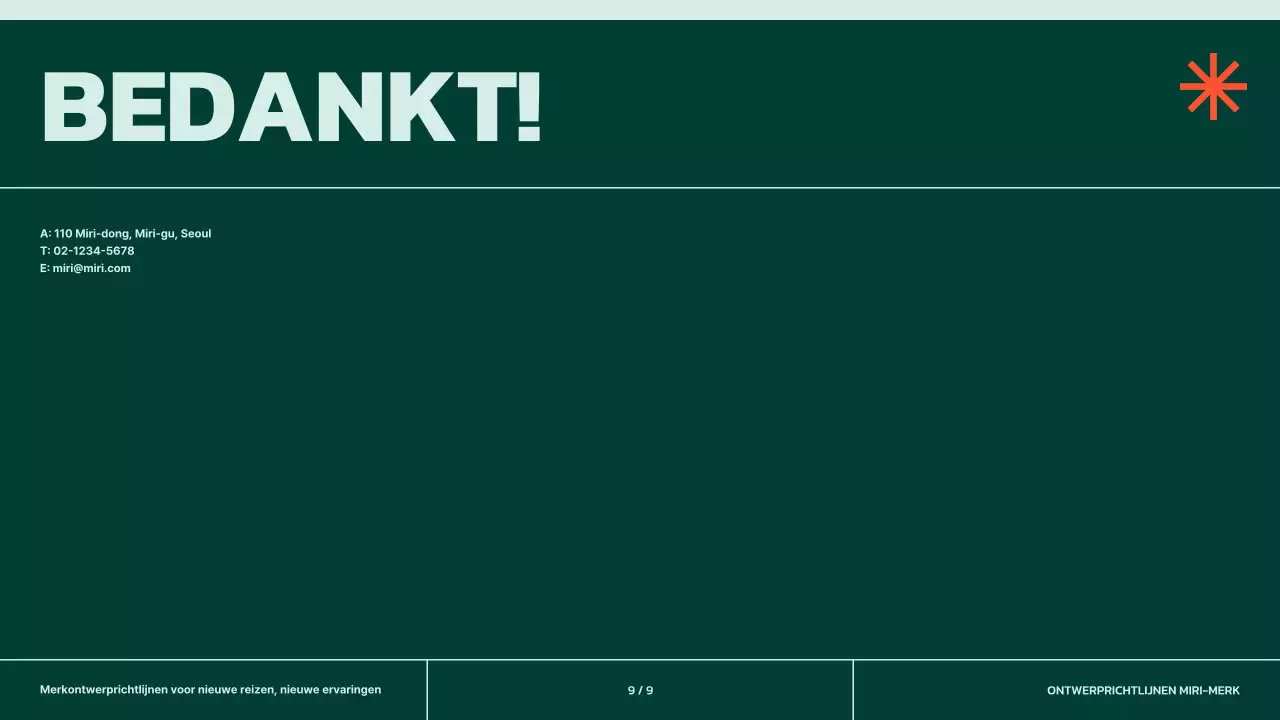Eenvoudige merkrichtlijnen in groen met oranje accenten
