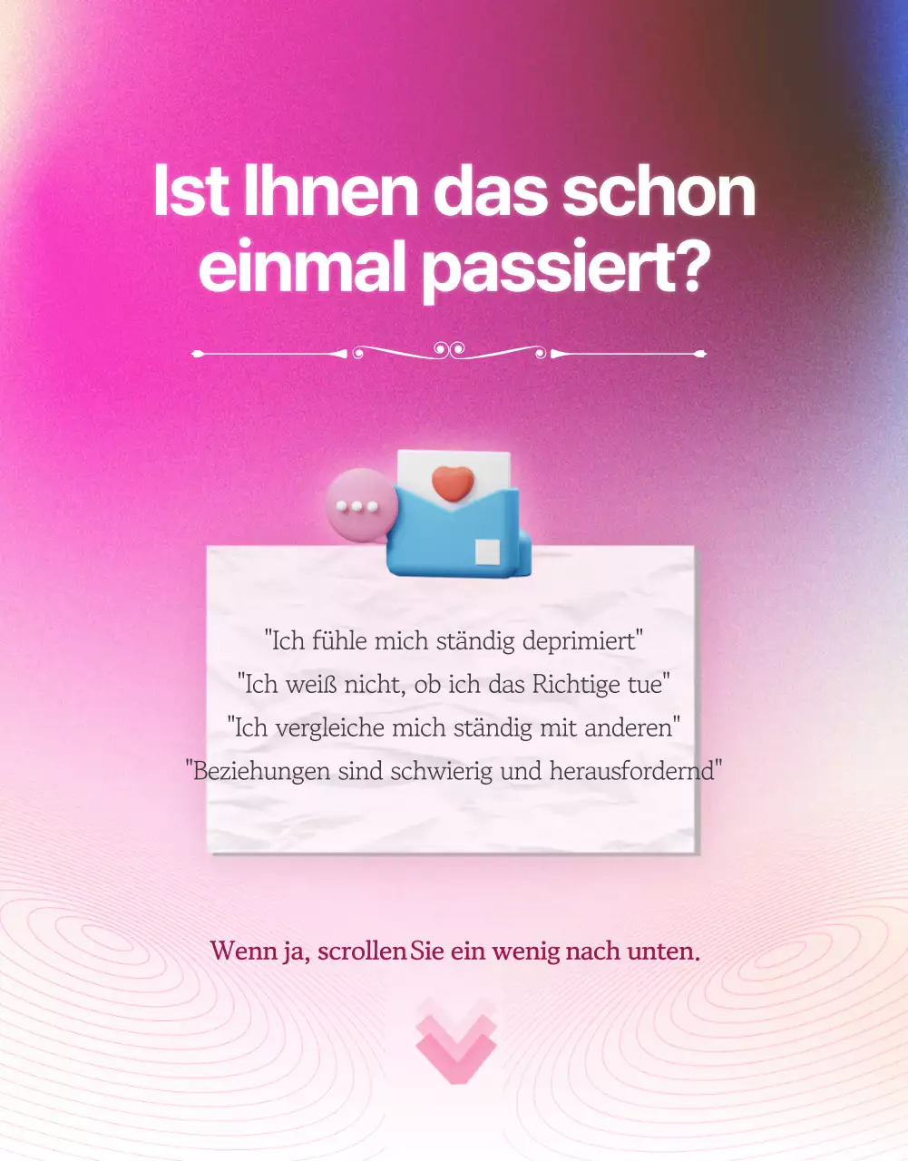 Förderung der rosa, verträumten, emotionalen Psychotherapie