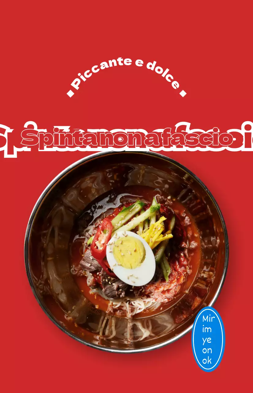 Promozioni di ristoranti con foto colorate di diversi cibi estivi