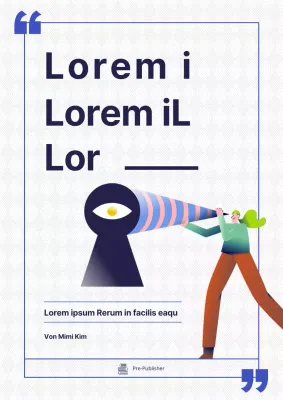 Juristische Trivialitäten mit lustigen Illustrationen in blauen Rahmen