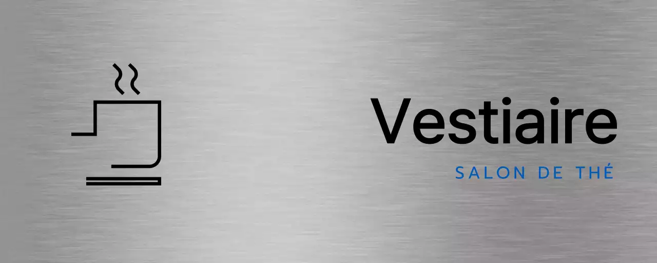 Noms de lieux et plans de l'entreprise avec de simples icônes noires et bleues