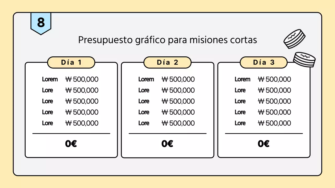 Un folleto de misiones de verano de la Iglesia, limpio y en colores pastel