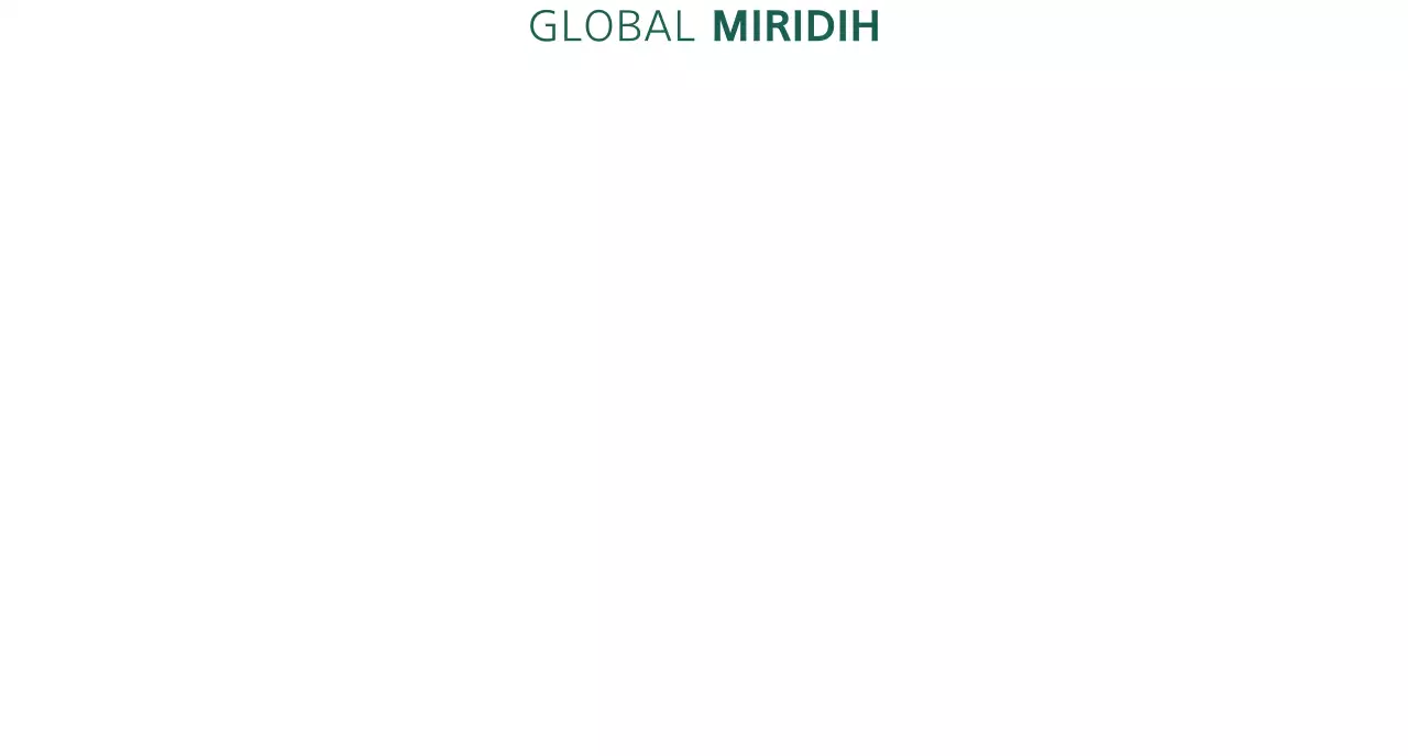 Un simple Global Mirridi vert foncé pour la promotion de l'entreprise