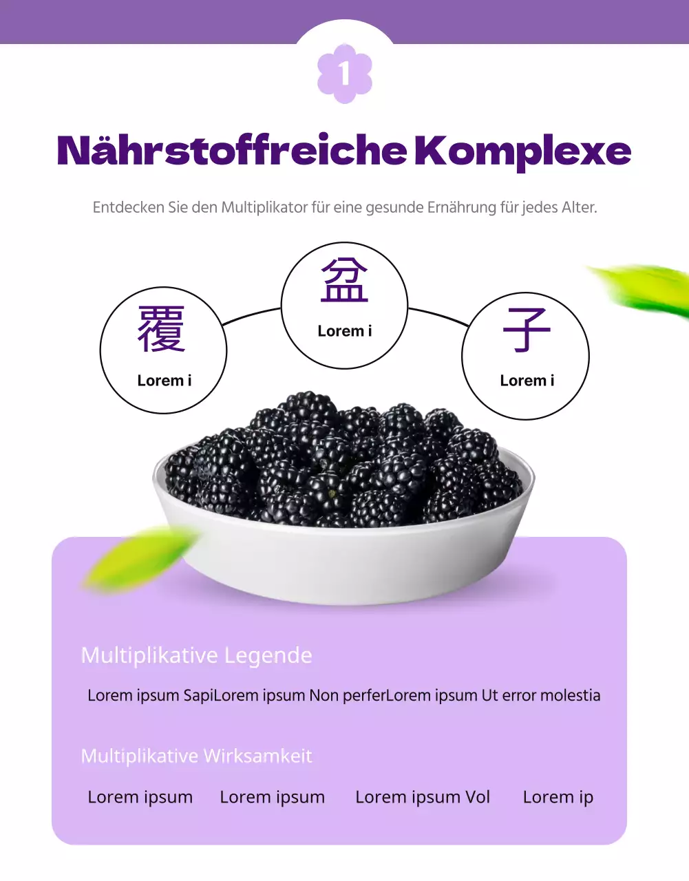 Ein einfaches und hübsches malvenfarbenes und weißes Wams