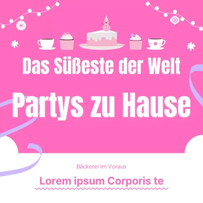 Weihnachtskuchen-Booking-Event mit Pink Cake Party