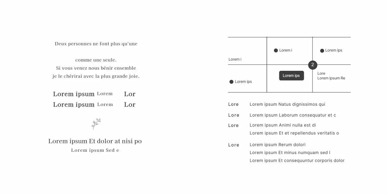 Invitation de mariage simple et sentimentale avec des jonquilles et des illustrations florales colorées