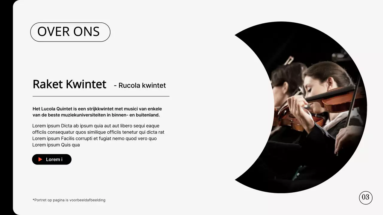 Eenvoudige concertgroepportefeuille in zwart