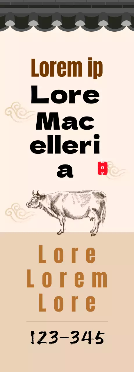 Macelleria di concezione tradizionale in una casa di piastrelle beige