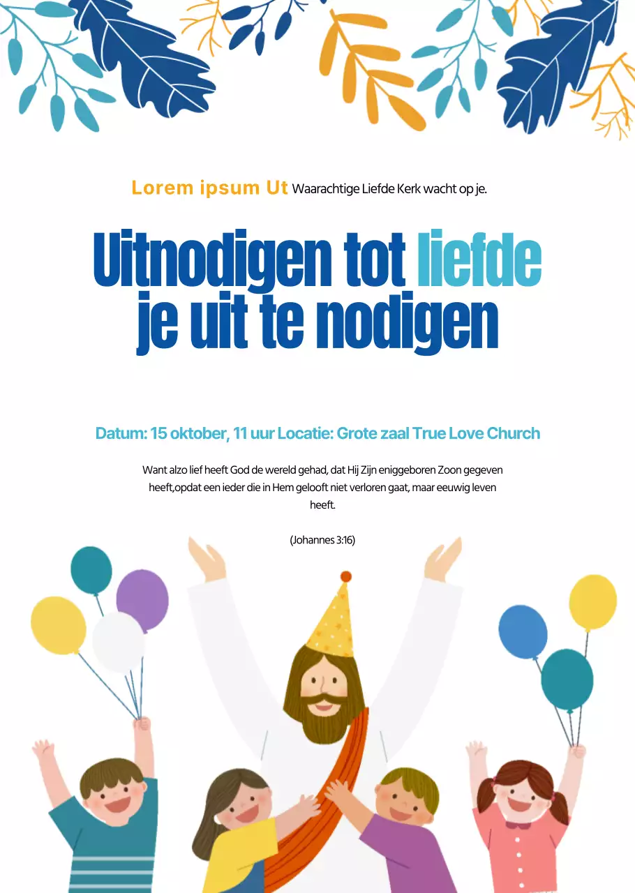 Een gids voor kerkdiensten met schattige illustraties