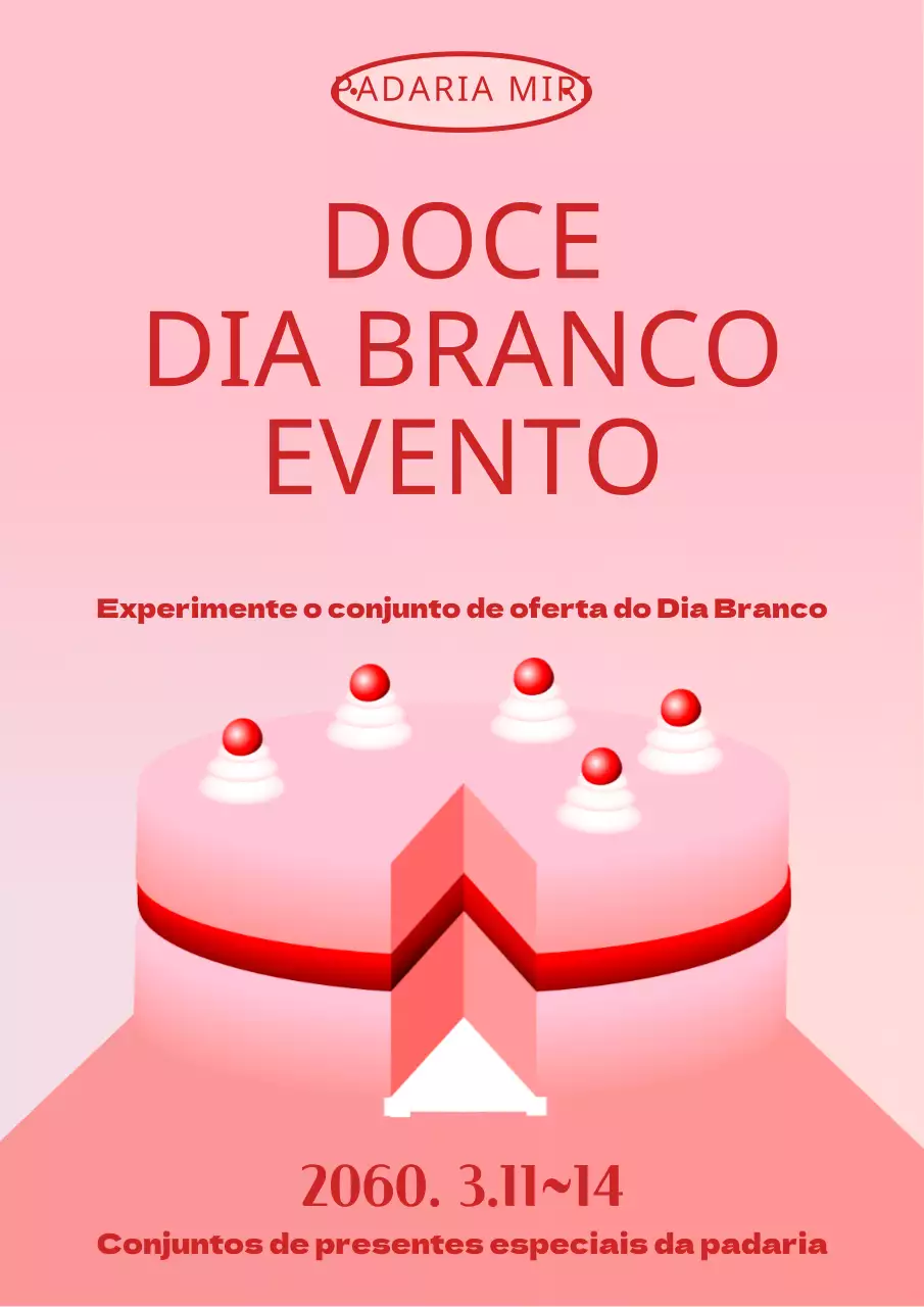 Evento do Dia Branco do Pink Cake Point