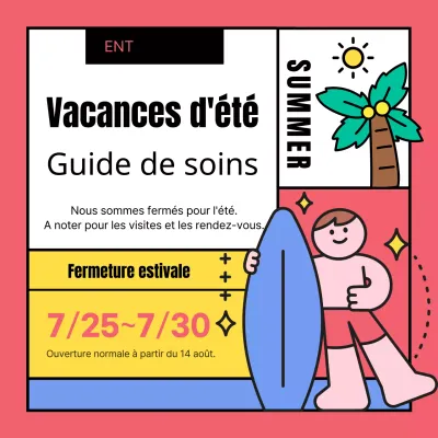 Des illustrations kitsch en rose et noir pour vous guider pendant vos vacances d'été