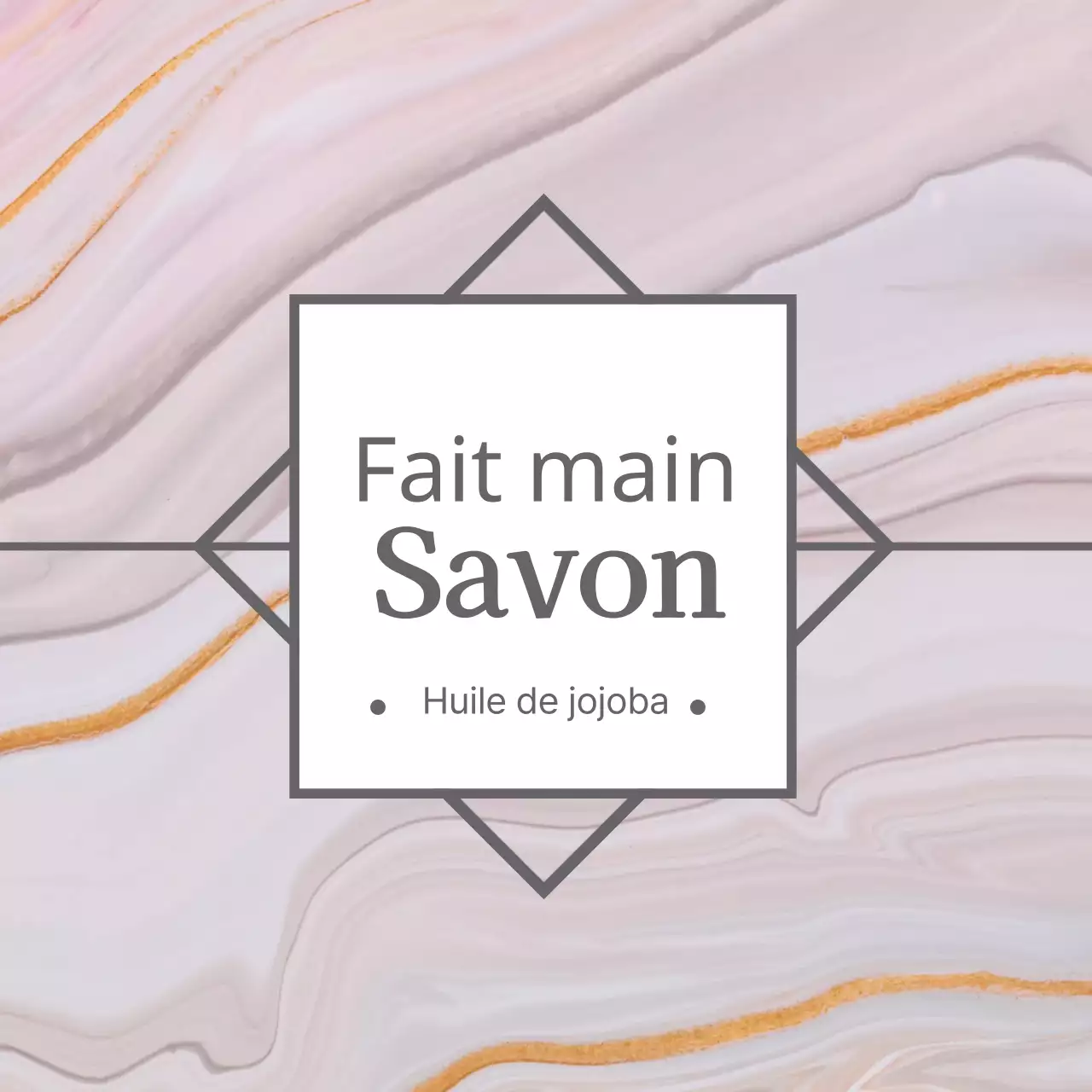 Étiquettes de savon faites à la main