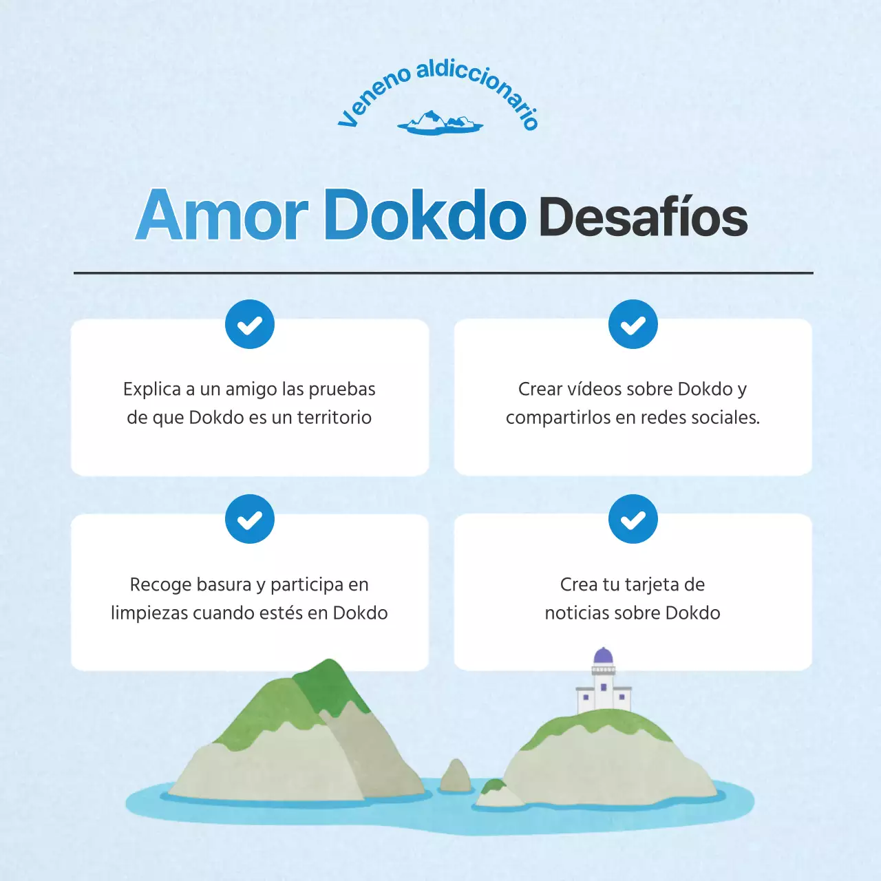 Un sencillo post informativo sobre el Día de la Lectura en azul y celeste