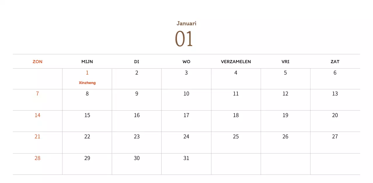 Stempelillustraties met een warm concept