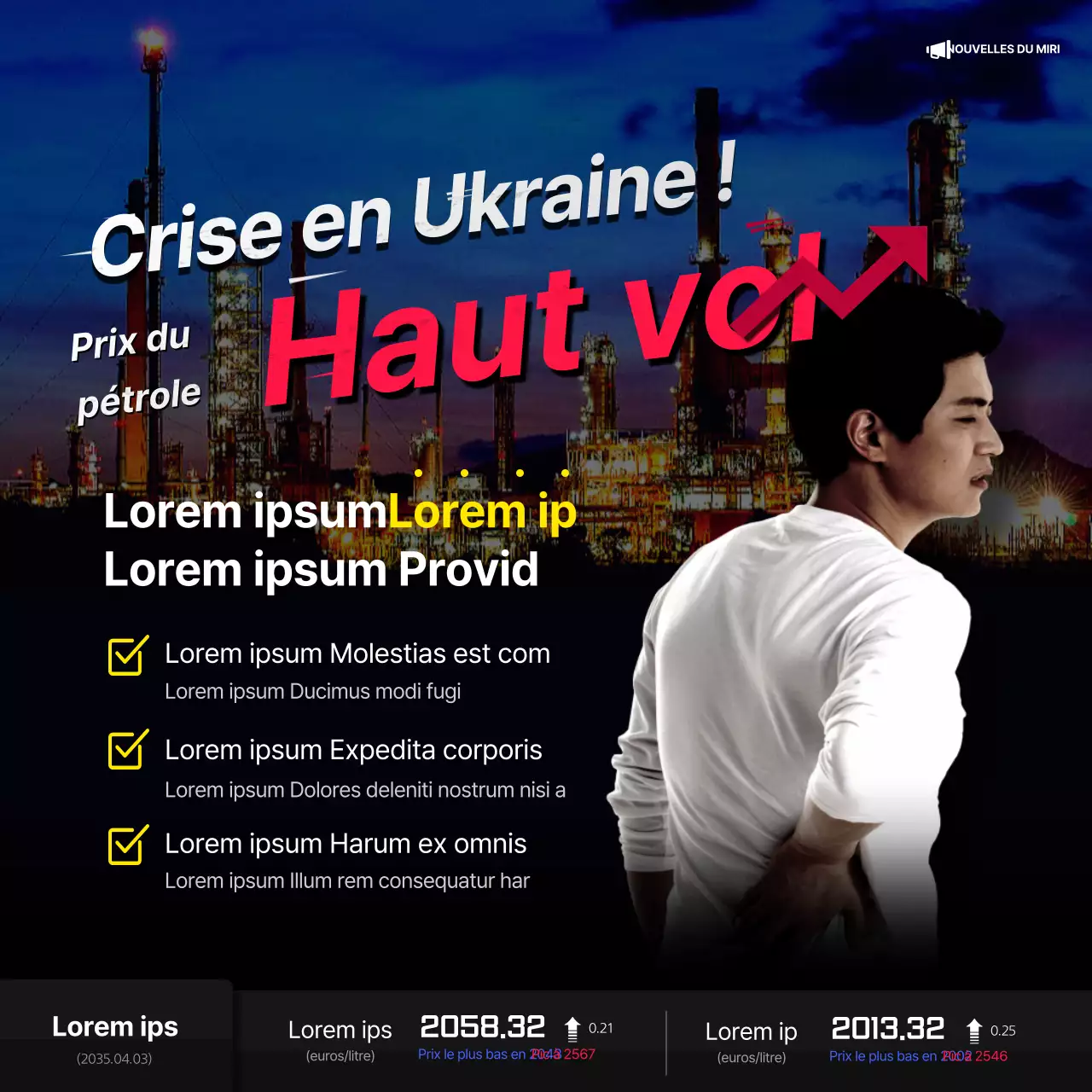 Les prix du pétrole augmentent en Ukraine en points noirs et rouges Economic unrest News