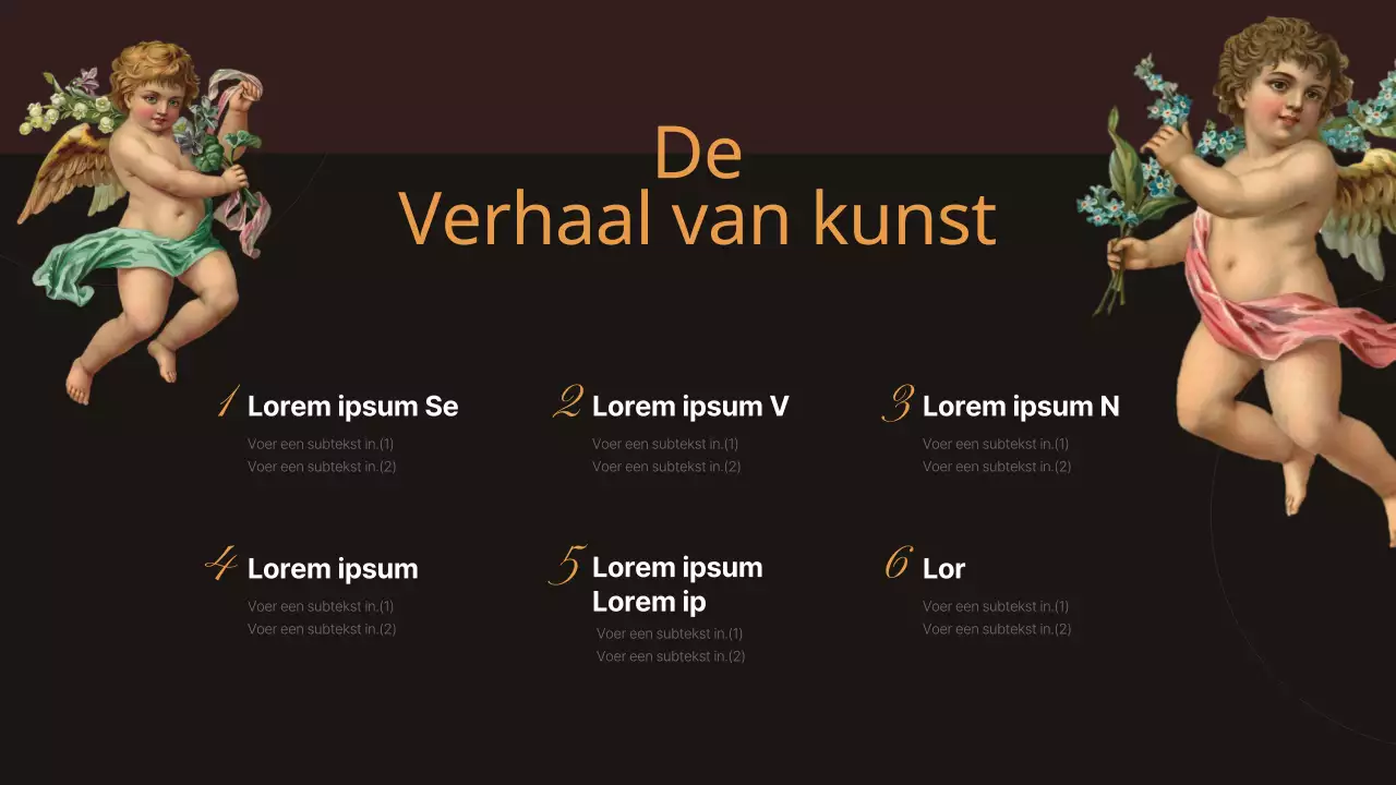 Infographic antiek meesterwerk in zwart en bruin
