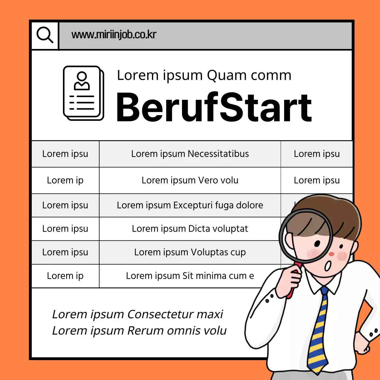 Orange-schwarze Tipps für zu erwartende Interviewfragen und Musterantworten