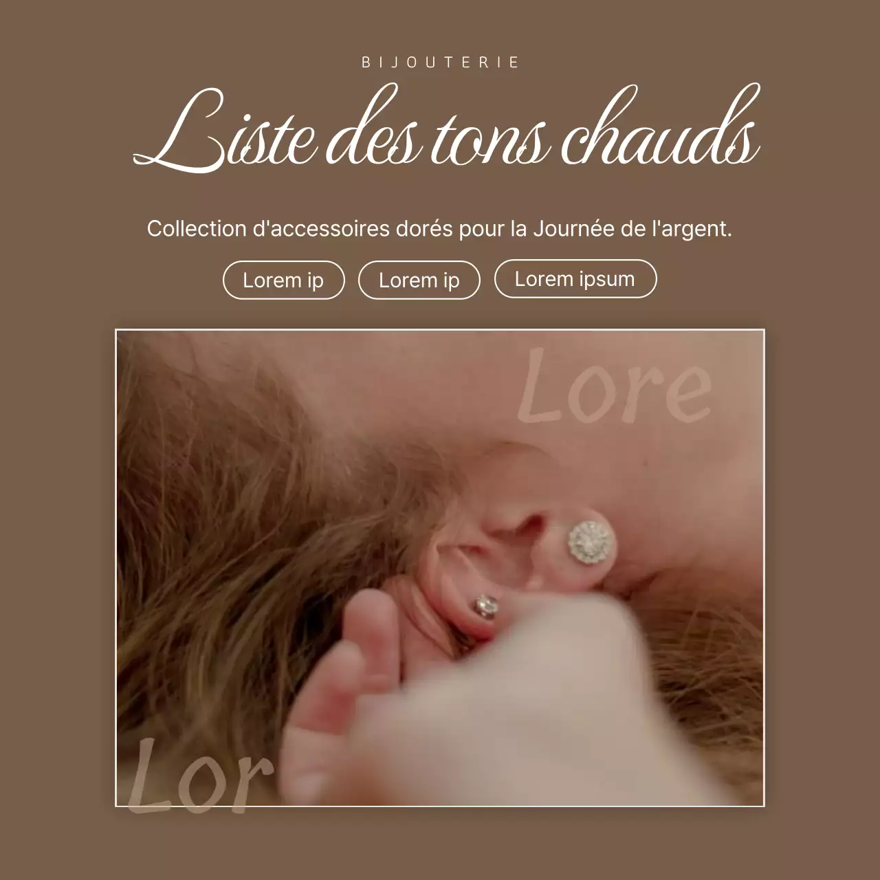 Marron, le choix d'accessoires aux tons chauds d'une fille de classe