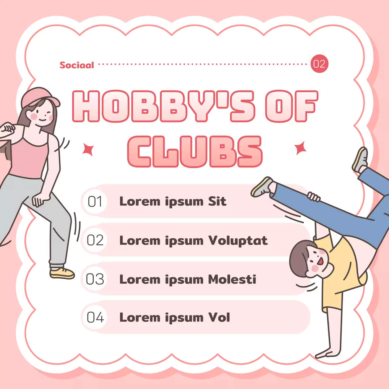 Een schattige, roze en sprankelende manier om vrije tijd voor studenten te promoten