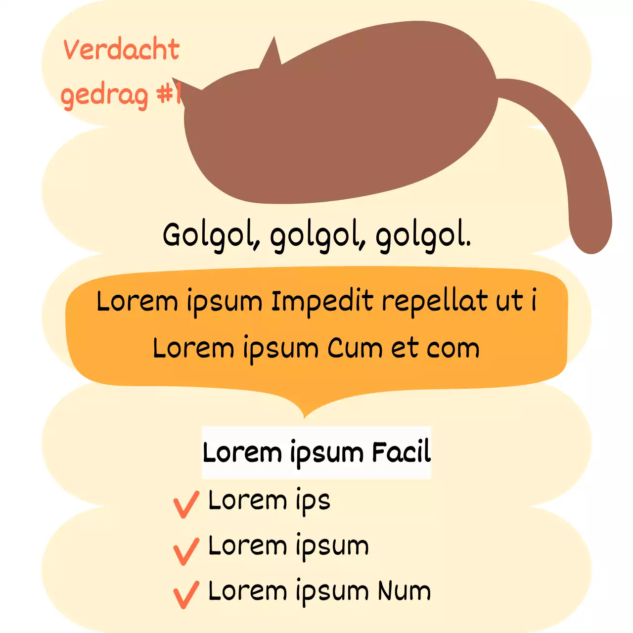 Bruin en Geel's schattige kattentaalverhaal