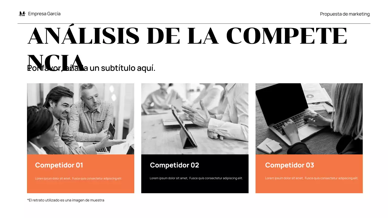 black modern propuesta de marketing