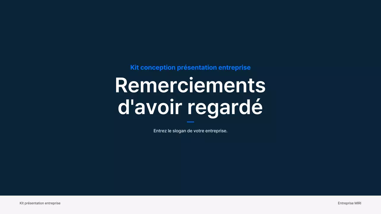 Matériel d'entreprise simple en bleu et gris