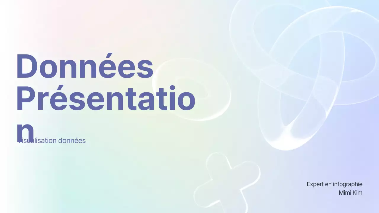 Rapport d'analyse de données sur fond dégradé pastel